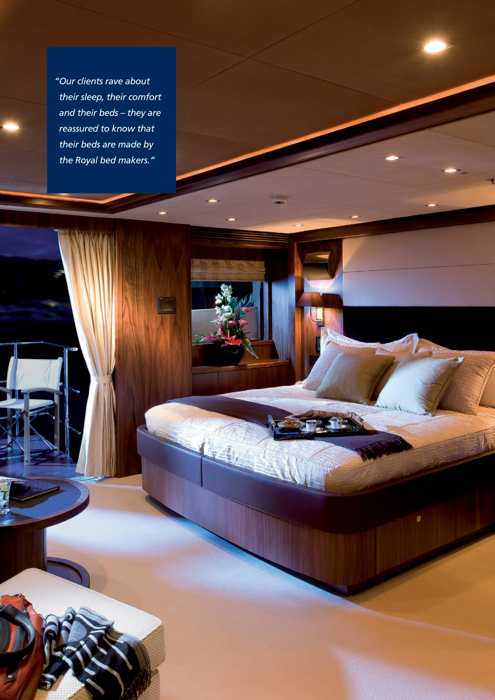 Luxusní postele pro yachty